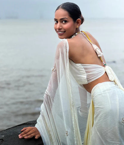Pure Grace White Saree