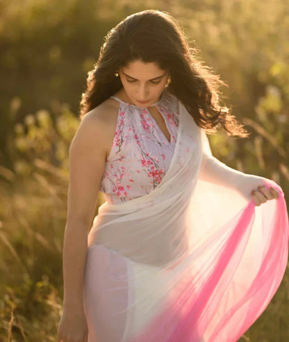 Soft Blush Glow Saree