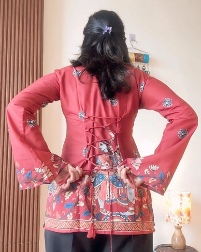 Ruby Heritage Story Print Kurti Top
