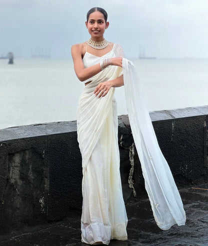Pure Grace White Saree