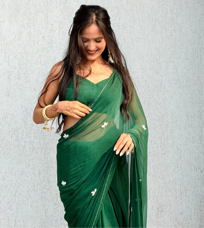 Forest Green Grace Saree