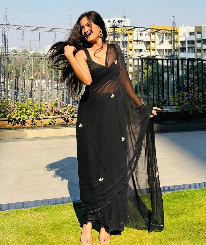 Black Aura Elegance Saree