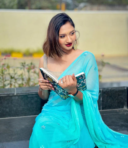 Sea Breeze Luxe Saree