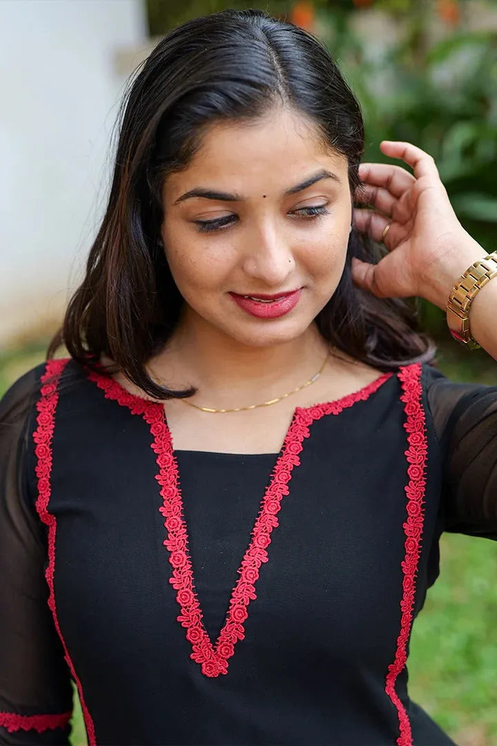 Ivory Classic Embellished Kurti Set