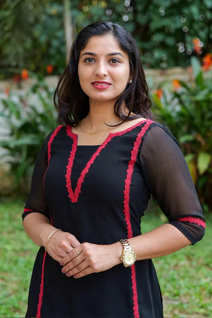 Ivory Classic Embellished Kurti Set