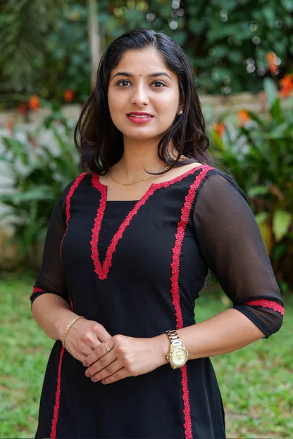 Ivory Classic Embellished Kurti Set
