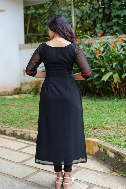 Ivory Classic Embellished Kurti Set